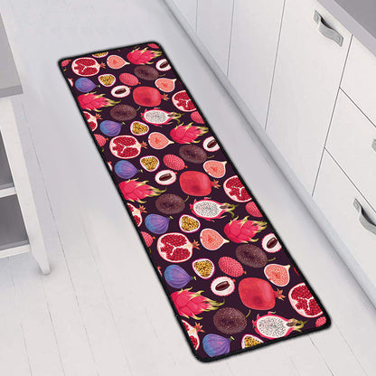Tropical Summer Fruits Pattern Print Long Kitchen Mat