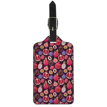 Tropical Summer Fruits Pattern Print Luggage Tag
