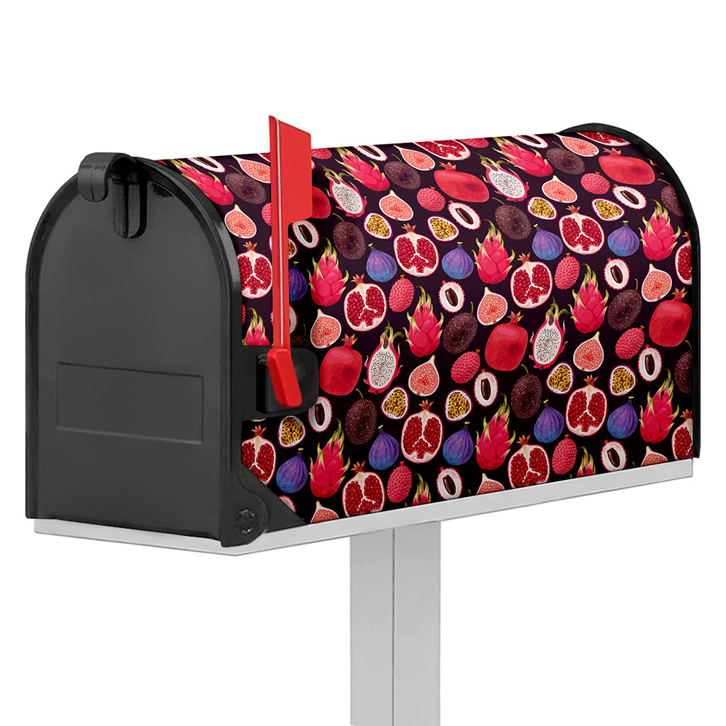 Tropical Summer Fruits Pattern Print Mailbox Cover