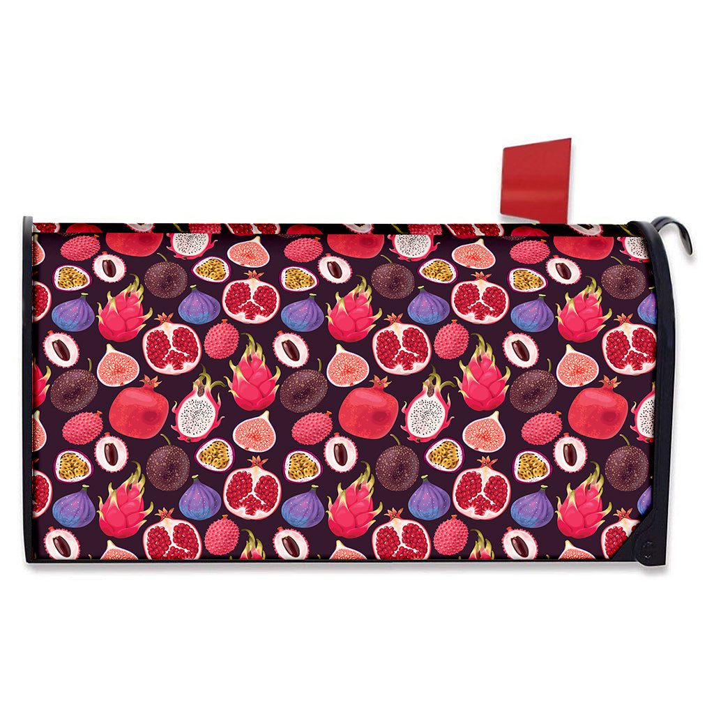 Tropical Summer Fruits Pattern Print Mailbox Cover