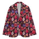 Tropical Summer Fruits Pattern Print Men's Blazer