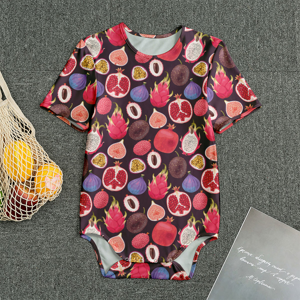 Tropical Summer Fruits Pattern Print Men's Bodysuit