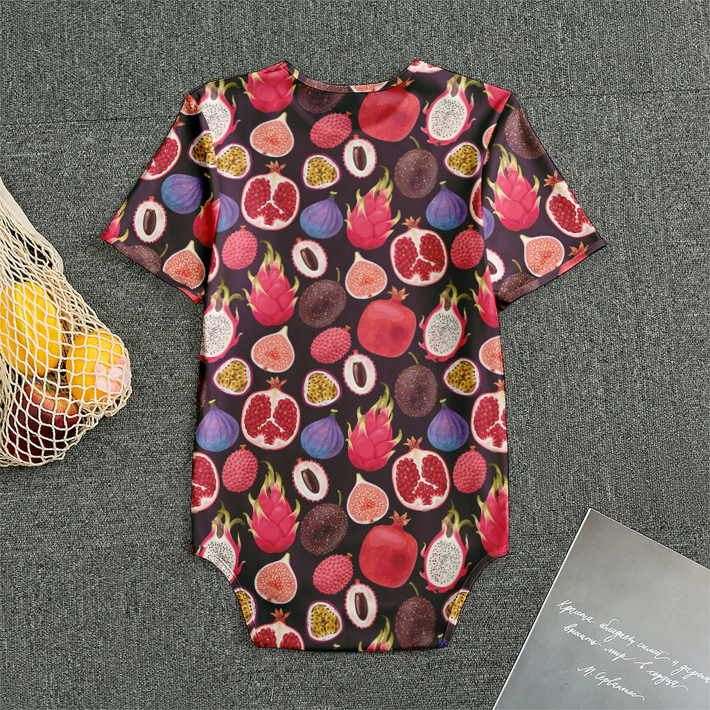 Tropical Summer Fruits Pattern Print Men's Bodysuit