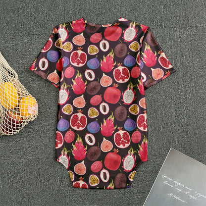 Tropical Summer Fruits Pattern Print Men's Bodysuit