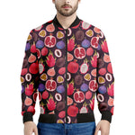 Tropical Summer Fruits Pattern Print Men's Bomber Jacket