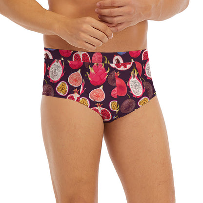 Tropical Summer Fruits Pattern Print Men's Briefs