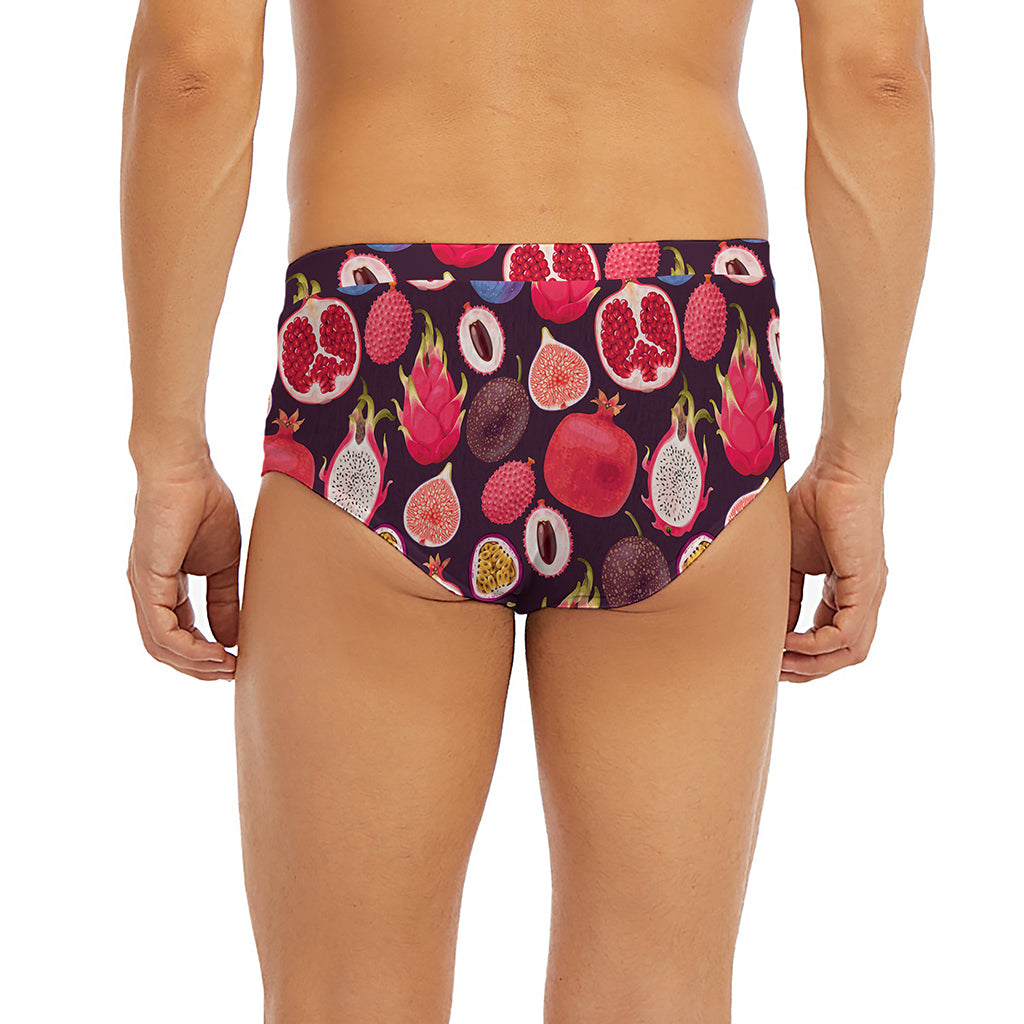 Tropical Summer Fruits Pattern Print Men's Briefs