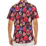 Tropical Summer Fruits Pattern Print Men's Deep V-Neck Shirt