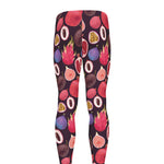 Tropical Summer Fruits Pattern Print Men's leggings