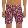 Tropical Summer Fruits Pattern Print Men's Long Boxer Briefs