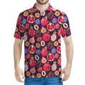Tropical Summer Fruits Pattern Print Men's Polo Shirt
