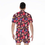 Tropical Summer Fruits Pattern Print Men's Rompers