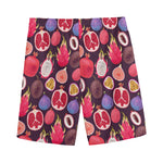 Tropical Summer Fruits Pattern Print Men's Sports Shorts