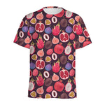 Tropical Summer Fruits Pattern Print Men's Sports T-Shirt