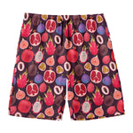 Tropical Summer Fruits Pattern Print Men's Swim Trunks