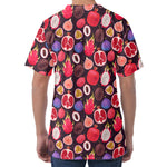 Tropical Summer Fruits Pattern Print Men's Velvet T-Shirt