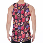 Tropical Summer Fruits Pattern Print Men's Velvet Tank Top