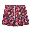 Tropical Summer Fruits Pattern Print Mesh Shorts