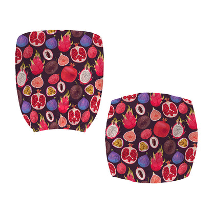 Tropical Summer Fruits Pattern Print Office Chair Cover