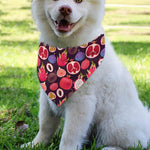 Tropical Summer Fruits Pattern Print Over The Collar Dog Bandana