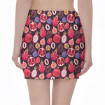 Tropical Summer Fruits Pattern Print Pencil Mini Skirt