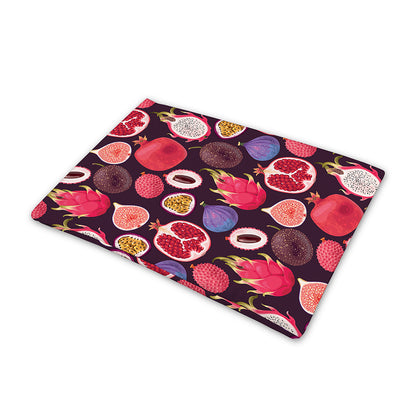 Tropical Summer Fruits Pattern Print Pet Cooling Mat Cover