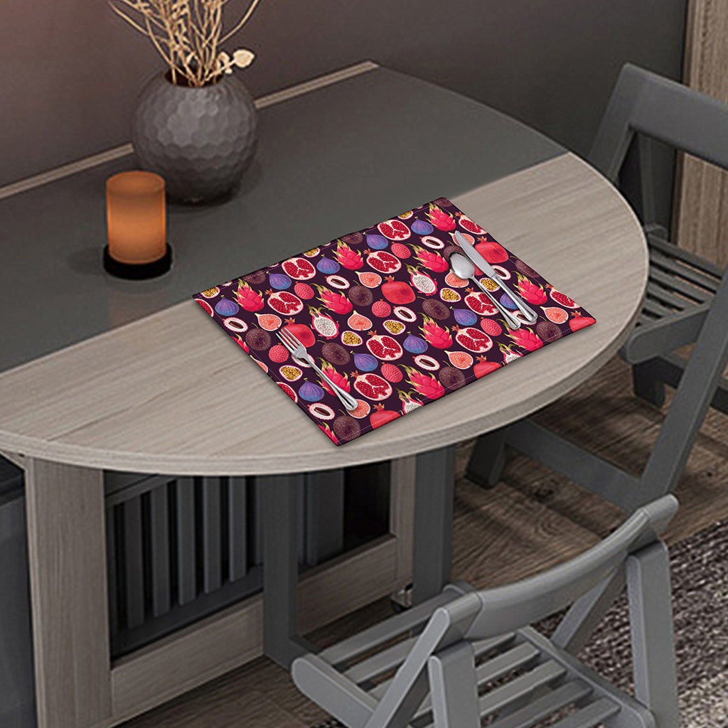 Tropical Summer Fruits Pattern Print Placemat