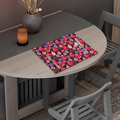 Tropical Summer Fruits Pattern Print Placemat