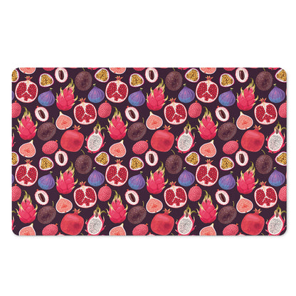 Tropical Summer Fruits Pattern Print Polyester Doormat