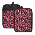 Tropical Summer Fruits Pattern Print Pot Holders With Pocket