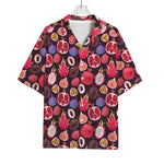 Tropical Summer Fruits Pattern Print Rayon Hawaiian Shirt