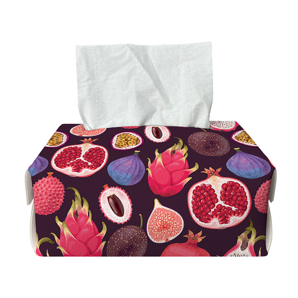 Tropical Summer Fruits Pattern Print Rectangle Tissue Box Cover