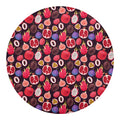 Tropical Summer Fruits Pattern Print Round Blanket