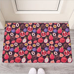 Tropical Summer Fruits Pattern Print Rubber Doormat