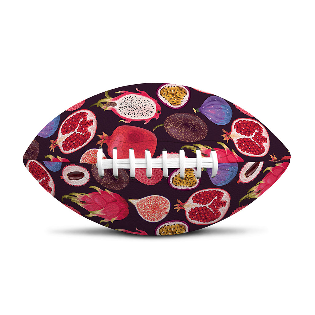 Tropical Summer Fruits Pattern Print Rugby Ball