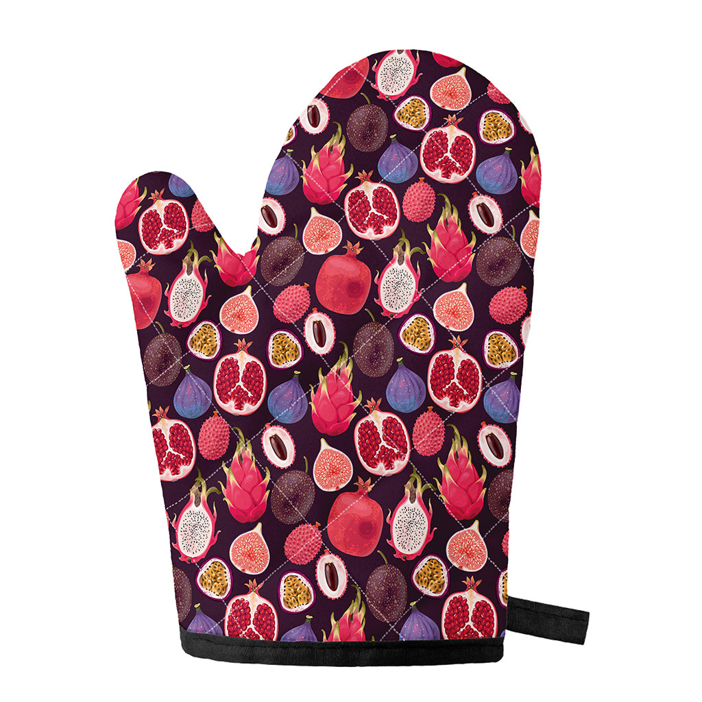 Tropical Summer Fruits Pattern Print Single Oven Mitt