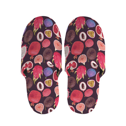 Tropical Summer Fruits Pattern Print Slippers