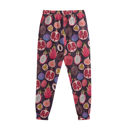 Tropical Summer Fruits Pattern Print Sweatpants