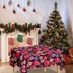Tropical Summer Fruits Pattern Print Tablecloth