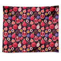 Tropical Summer Fruits Pattern Print Tapestry