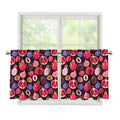 Tropical Summer Fruits Pattern Print Tier Curtains