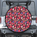Tropical Summer Fruits Pattern Print Tire Cover
