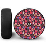 Tropical Summer Fruits Pattern Print Tire Cover With Camera Hole