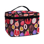 Tropical Summer Fruits Pattern Print Travel Makeup Bag