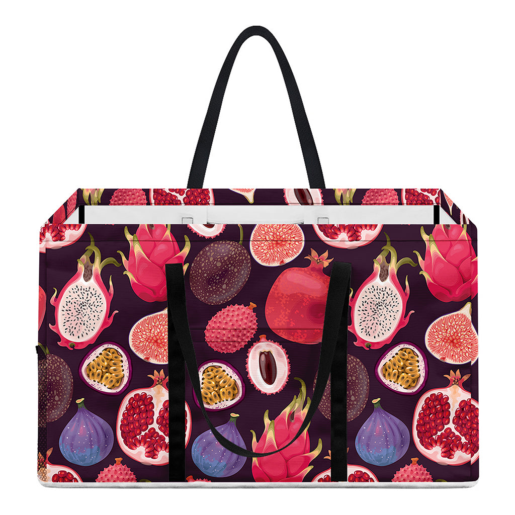Tropical Summer Fruits Pattern Print Utility Tote Bag