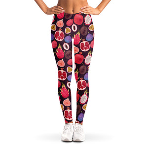 Tropical Summer Fruits Pattern Print Women's Leggings