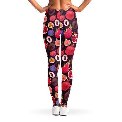 Tropical Summer Fruits Pattern Print Women's Leggings