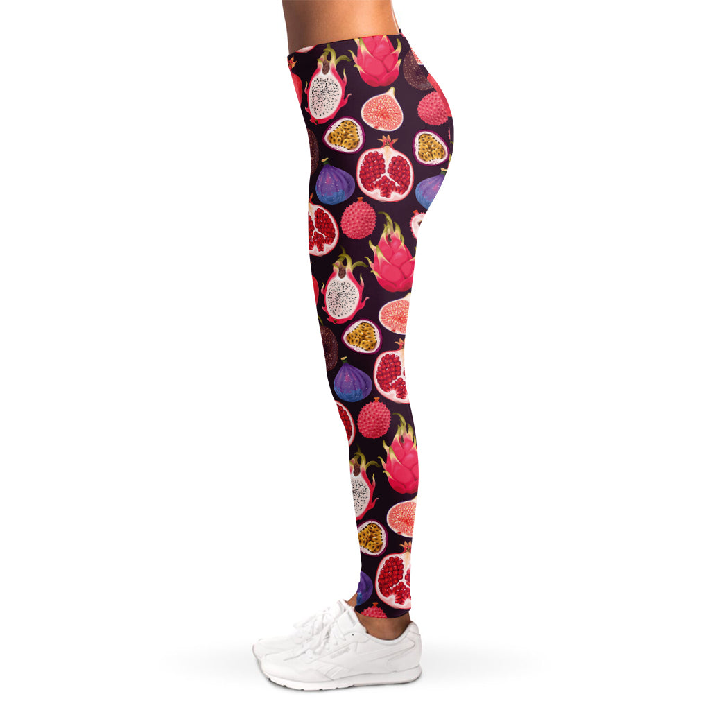 Tropical Summer Fruits Pattern Print Women's Leggings
