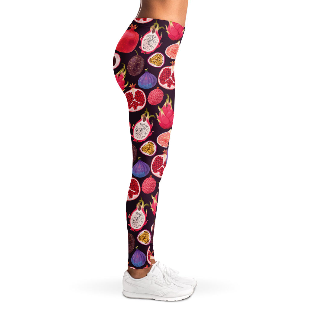 Tropical Summer Fruits Pattern Print Women's Leggings