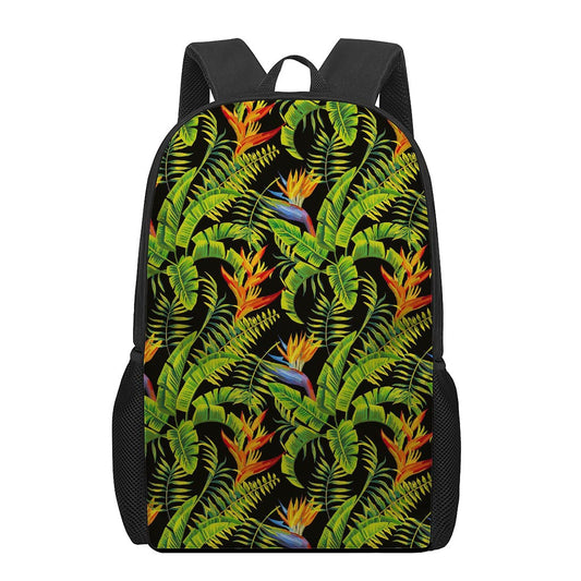Tropical Summer Pattern Print 17 Inch Backpack